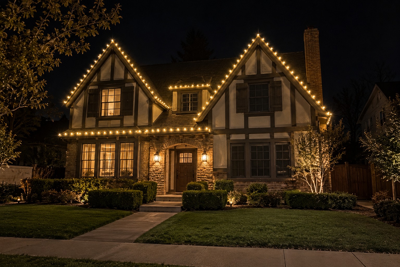 this image shows Christmas tree and decoration in Folsom, CA